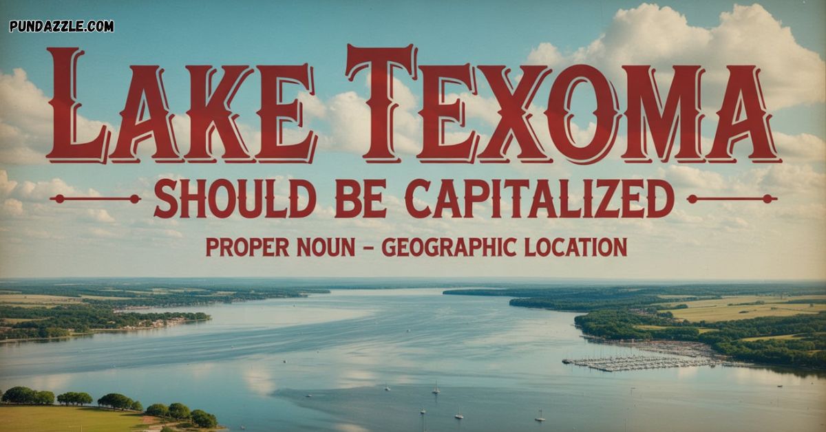 Lake Texoma Should Be Capitalized